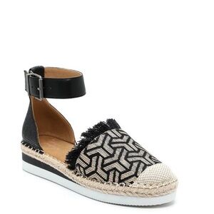 NEW Size 11 Crown Vintage Black and Cream Espadrilles